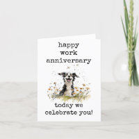 Happy Work Anniversary Card, Funny
