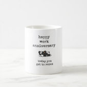 Happy Work Anniversary, Coworker, Boss Gift Kaffeetasse (Mittel)