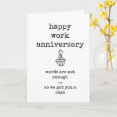 Happy Work Anniversary, Coworker Card Karte (Gelbe Blume)