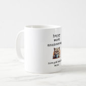 Happy Work Anniversary, Coworker Gift, Cat Tasse (Vorderseite Links)