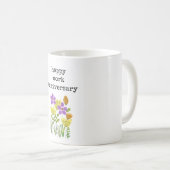 Happy Work Jubiläum für sie, Blumenkohl-Tasse Kaffeetasse (VorderseiteRechts)