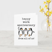 Happy Work Jubiläum von uns allen, Niedliche Karte (Gelbe Blume)