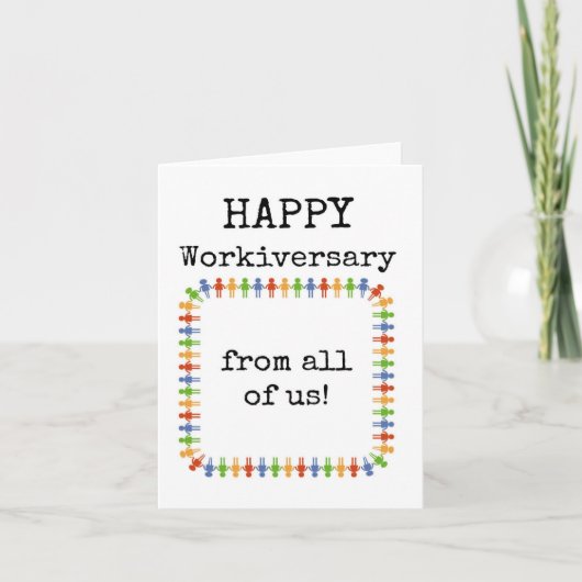 Happy Workiversary from All US Card Karte (Vorderseite)