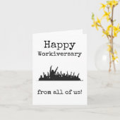 Happy Workiversary from All US Card Karte (Gelbe Blume)