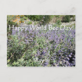 Happy World Bee Day!Postcard Postcard Postkarte (Vorderseite)