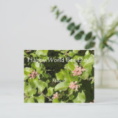 Happy World Bee Day! Postkarte (Stehend Vorderseite)