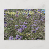 Happy World Bee Day! Postkarte (Vorderseite)