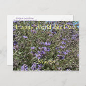 Happy World Bee Day! Postkarte (Vorne/Hinten)