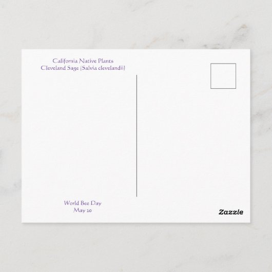 Happy World Bee Day! Postkarte (Rückseite)