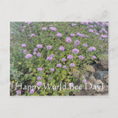 Happy World Bee Day! Postkarte (Vorderseite)