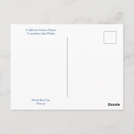 Happy World Bee Day! Postkarte (Rückseite)