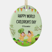 Happy World Children's Day | 20 November Keramik Ornament (Rechts)