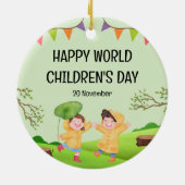 Happy World Children's Day | 20 November Keramik Ornament (Hinten)