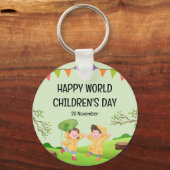 Happy World Children's Day | 20 November Schlüsselanhänger (Vorderseite)