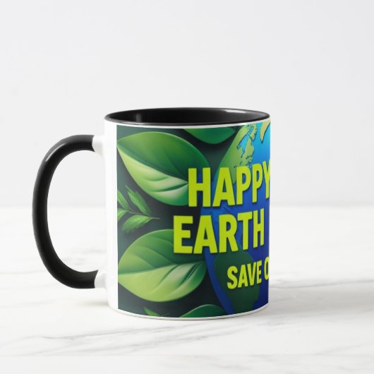 Happy World Earth Day Tasse (Links)
