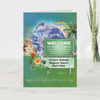 Happy World Environment Day Karte