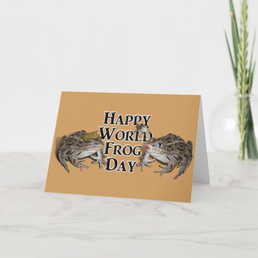 Happy World Frog Day Karte (Vorderseite)