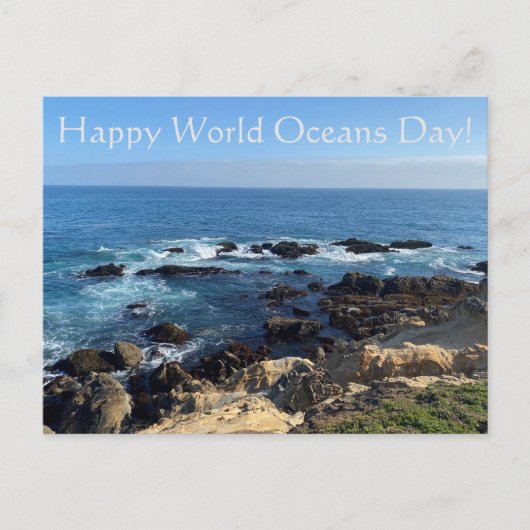 Happy World Oceans Day! Feiertagspostkarte (Vorderseite)