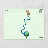 Happy World Postcard Day mit Tuffy McStuff - Katze Postkarte (Rückseite)
