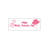 Happy World Postcard Day Self Inking Briefmarke Permastempel (Design)