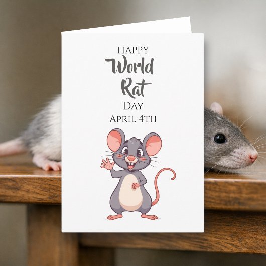 Happy World Rat Day! April 4th Karte