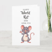 Happy World Rat Day! April 4th Karte (Vorderseite)