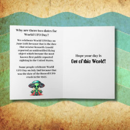 Happy World UFO Day Karte