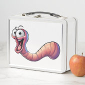 Happy Worm Metal Lunchbox (Beispiel)