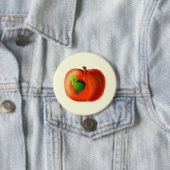 Happy-Wurm in Red Apfel Button (Beispiel)