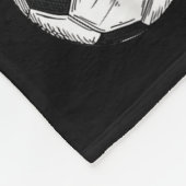 Happy Xmas Dabbing Santa Soccer Christmas Pajamas Fleecedecke (Ecke)