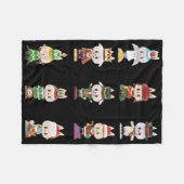 Happy Xmas Labubu Lover Cute Labubu The Monsters C Fleecedecke (Vorderseite (Horizontal))