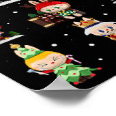 Happy Xmas Labubu Lover Niedlich Labubu The Monste Poster (Ecke)