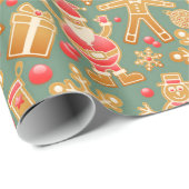 Happy Xmas Santa Geschenkpapier (Rolleneckpunkt)