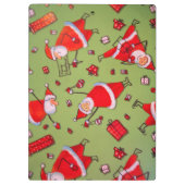 Happy Xmas Santa Klemmbrett (Rückseite)