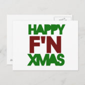 Happy Xmas Spaß Feiertagspostkarte (Vorne/Hinten)