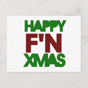 Happy Xmas Spaß Feiertagspostkarte