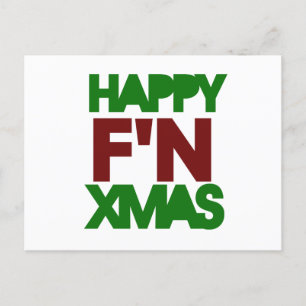 Happy Xmas Spaß Feiertagspostkarte