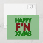 Happy Xmas Spaß Feiertagspostkarte (Vorne/Hinten)