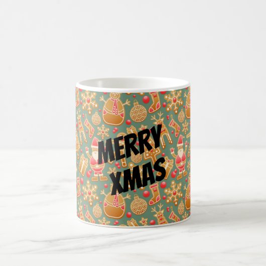 Happy Xmas Symbols Kaffeetasse (Mittel)