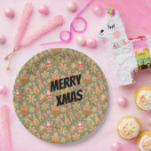 Happy Xmas Symbols Pappteller (Party)