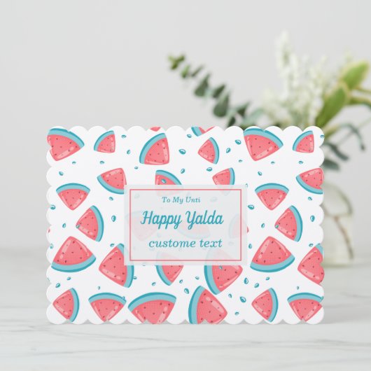 Happy Yalda Night Celebrations Einladung (Stehend Vorderseite)