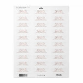 Happy Year EDITABLE COLOR Abschluss Address (Vorne)