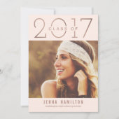 Happy Year EDITABLE FARBEN Abschluss Ankündigung (Vorderseite)