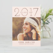 Happy Year EDITABLE FARBEN Abschluss Ankündigung (Stehend Vorderseite)