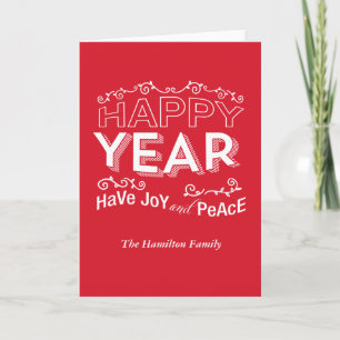 happy year feiertagskarte