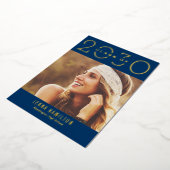 Happy Year Foil Abschluss kündigen Editierbare Far Folieneinladung (Gedreht)