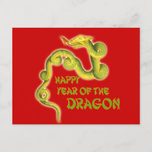 Happy Year of the Dragon Gifts Feiertagspostkarte