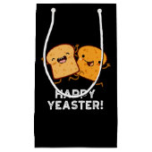 Happy Yeaster Funny Bread Dark BG Kleine Geschenktüte (Vorderseite)