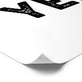 Happy Yeaster Funny Bread Pub Poster (Ecke)