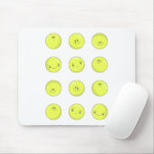 Happy Yellow Balls Mousepad (Mit Mouse)